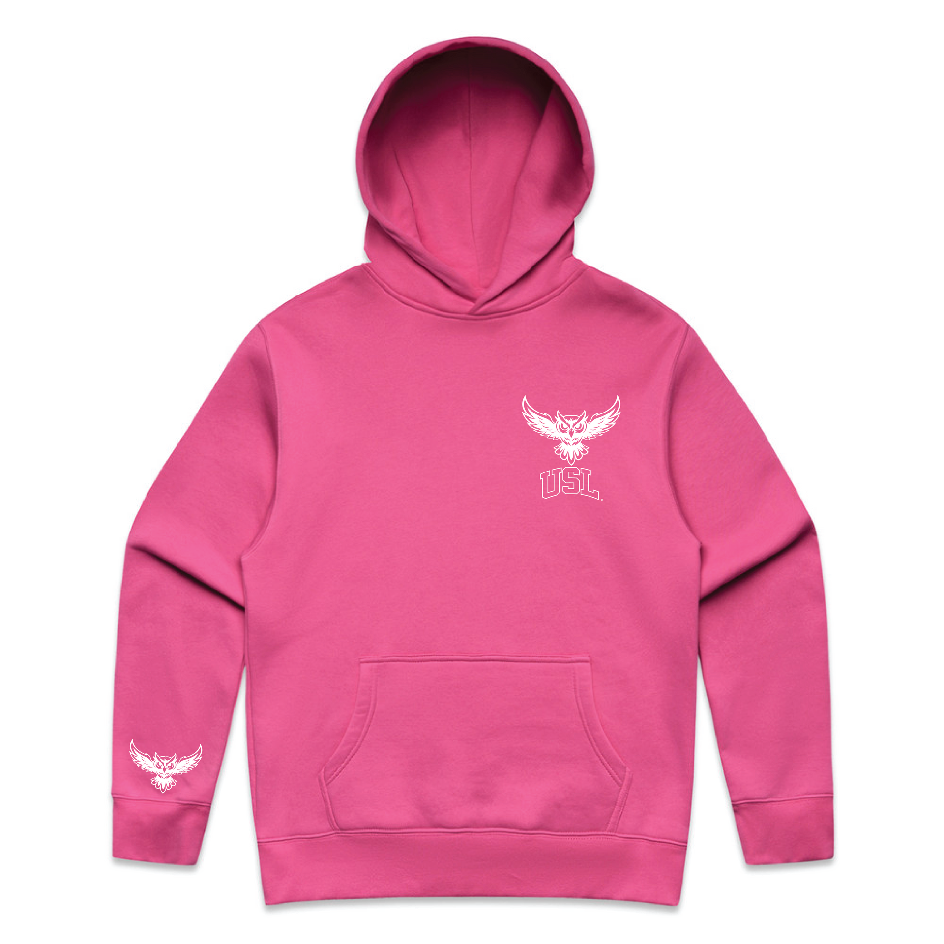 Treat Ürself logo hoodie pink The 1985 Pink Logo Unisex Hoodie – Totally 80's Shop